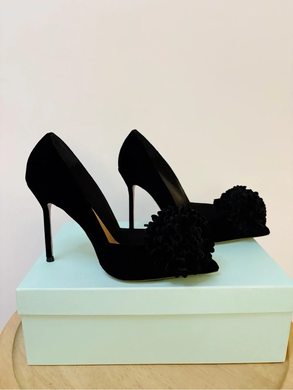New Aquazzura Velvet Couturier Pump Heels